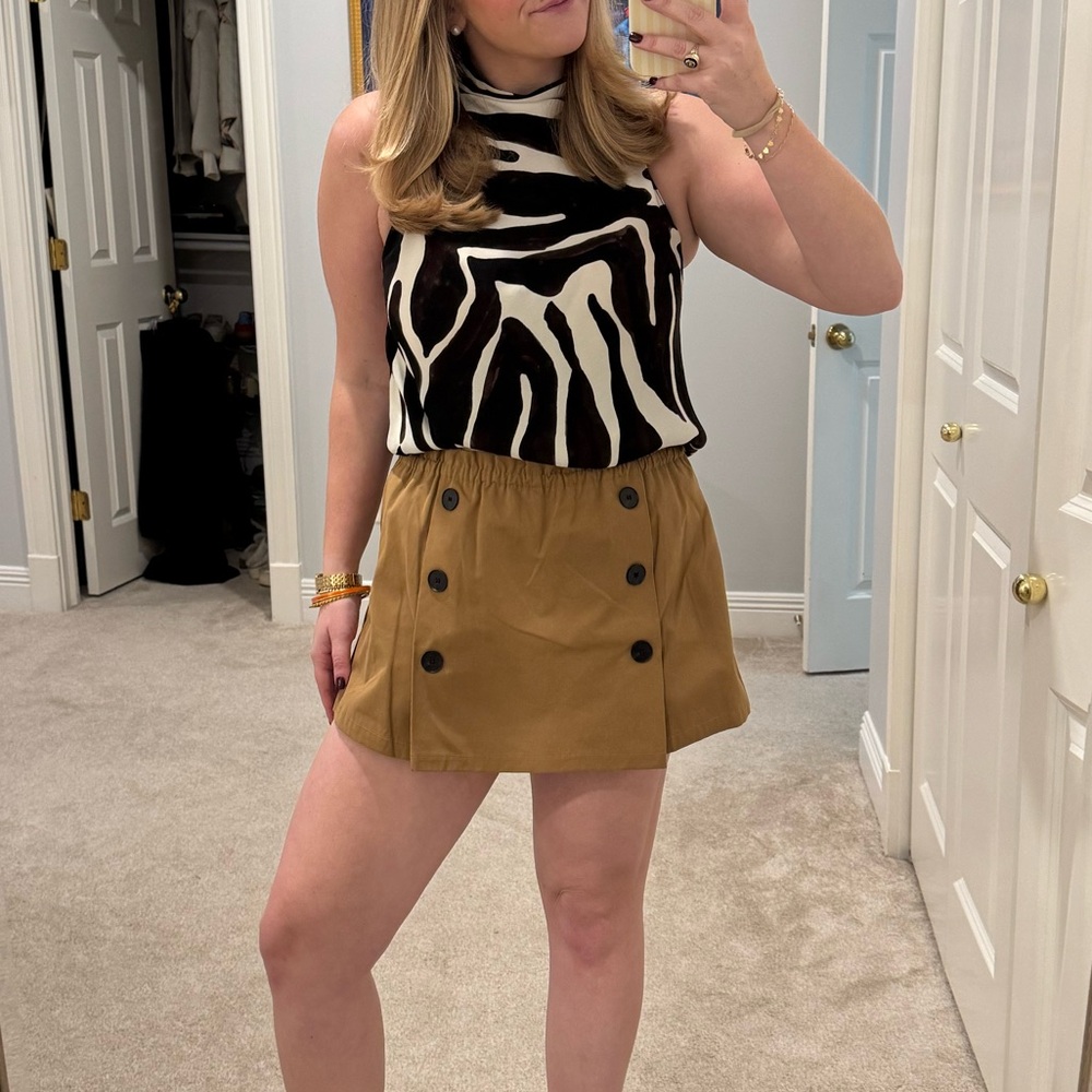 Zara Button Skort